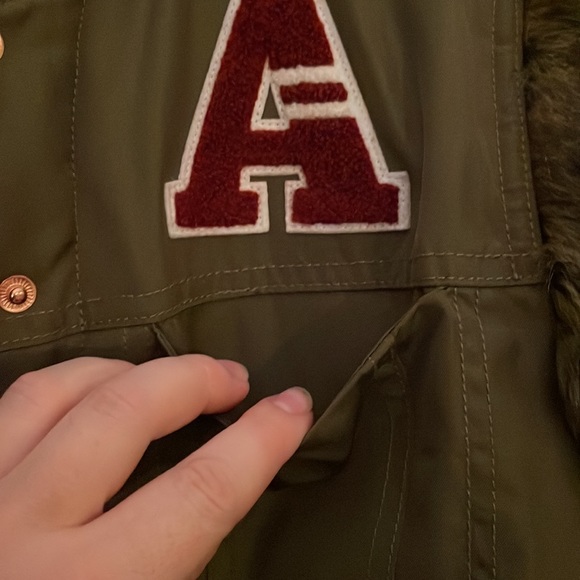 Guess Faux Fur Denim Color Block Coat - Picture 8 of 11